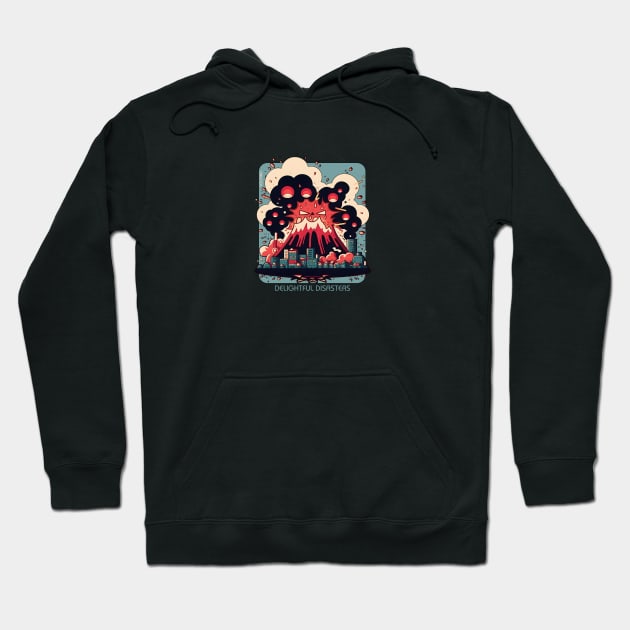 Delightful Disaster - Volcano Hoodie by Polyshirt